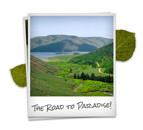 Scofield Reservoir View from Scofield Mountain Estates: The Road to Paradise