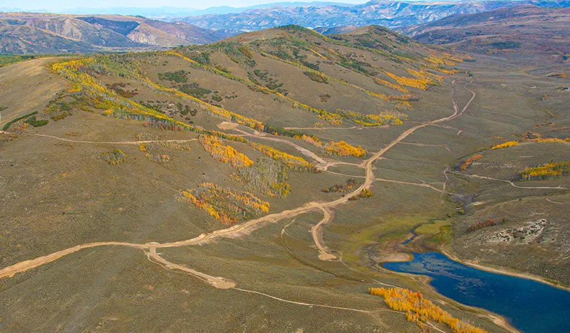 Scofield, Utah mountains in Autumn / Fall