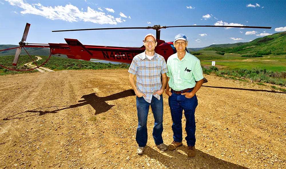 Matt and Jared Brown, owners of Scofield Mountain Estates