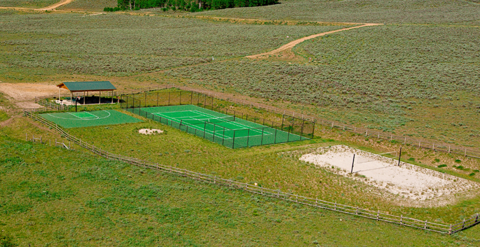 Recreation area at Scofield Mountain Estates