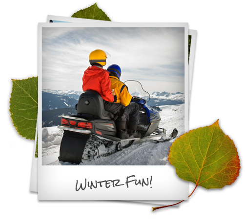 Mountain recreation: Snowmobile trails in Utah near Provo for winter fun